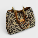 Eve | Bolsa de lona con estampado de leopardo