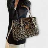 Eve | Bolsa de lona con estampado de leopardo