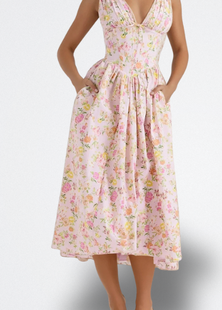 PILAR | ELEGANTE VESTIDO FLORAL