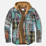 Fernando | Chal de patchwork con estampado de cuadros