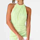 PAULA | VESTIDO MIDI PLISADO