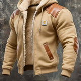 Simón - Chaqueta cálida multibolsillos con frontal y piel 