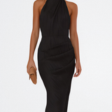 PAULA | VESTIDO MIDI PLISADO