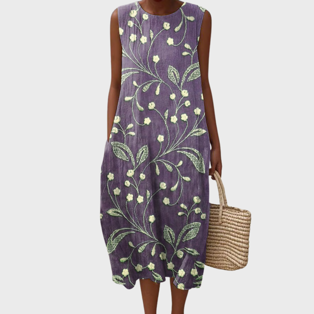 CHRISTINA | VESTIDO INFORMAL CON ESTAMPADO FLORAL