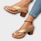 Alba - Zapatos de tacón alto cómodos