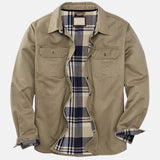 James | Chaqueta bomber encerada con tejido cálido