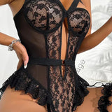 Rosa - Body sexy con encaje