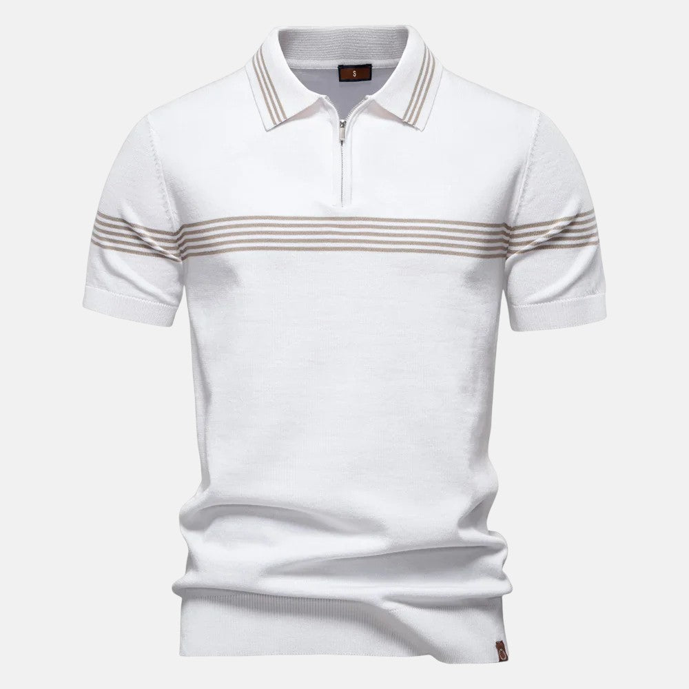 Nicolas | Polo de manga corta con cremallera