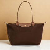 Longchamp | Bolso Le Pliage grande, marrón oscuro