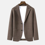 Rodrigo | Cárdigan estilo blazer con bolsillos de parche