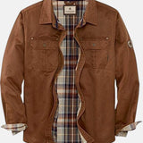 James | Chaqueta bomber encerada con tejido cálido