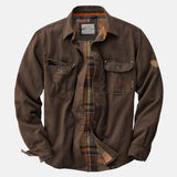 James | Chaqueta bomber encerada con tejido cálido