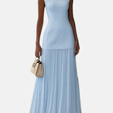 CLAUDIA | VESTIDO ANCHO SIN MANGAS CON PLIEGUES