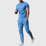 Javier | Conjunto deportivo con camiseta y pantalón elástico